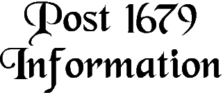 Post 1679 Information